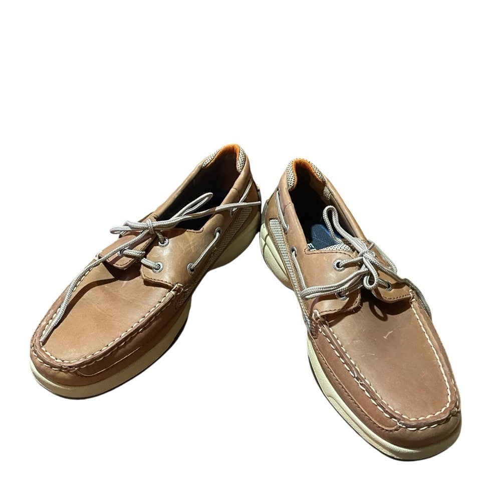 Men’s Sperry Top Sider Boat Shoes - Size 9W - Leather-Flat Heeled-Air Vented